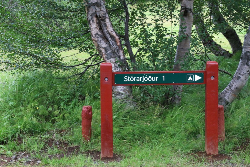 Stórarjóður 1 og 2 eru ein helstu tjaldsvæðin í Vaglaskógi. Ljósmynd: Pétur Halldórsson